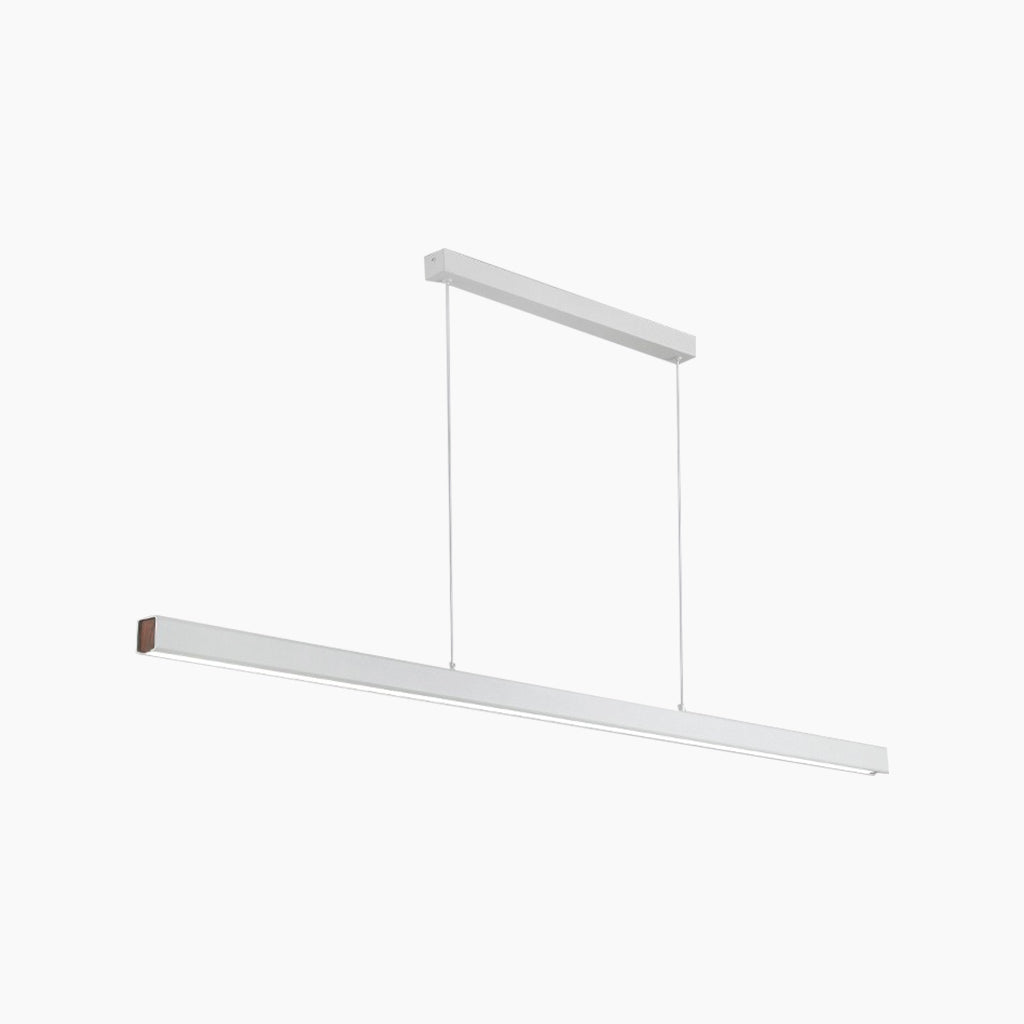 Suspension moderne minimaliste en aluminium linéaire LED dimmable, noir/blanc