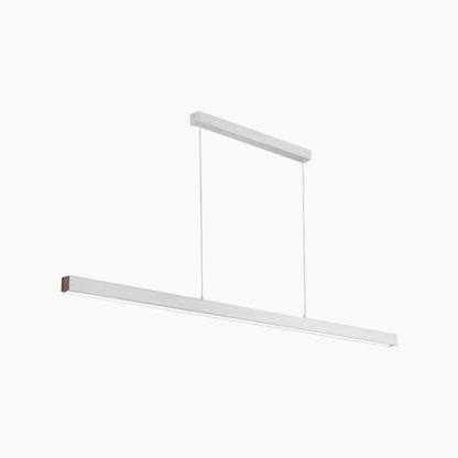 Suspension moderne minimaliste en aluminium linéaire LED dimmable, noir/blanc
