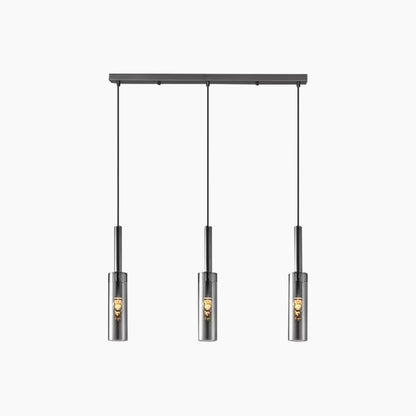 Suspension Minimaliste Élégante en Cristal de Cuivre, Noir