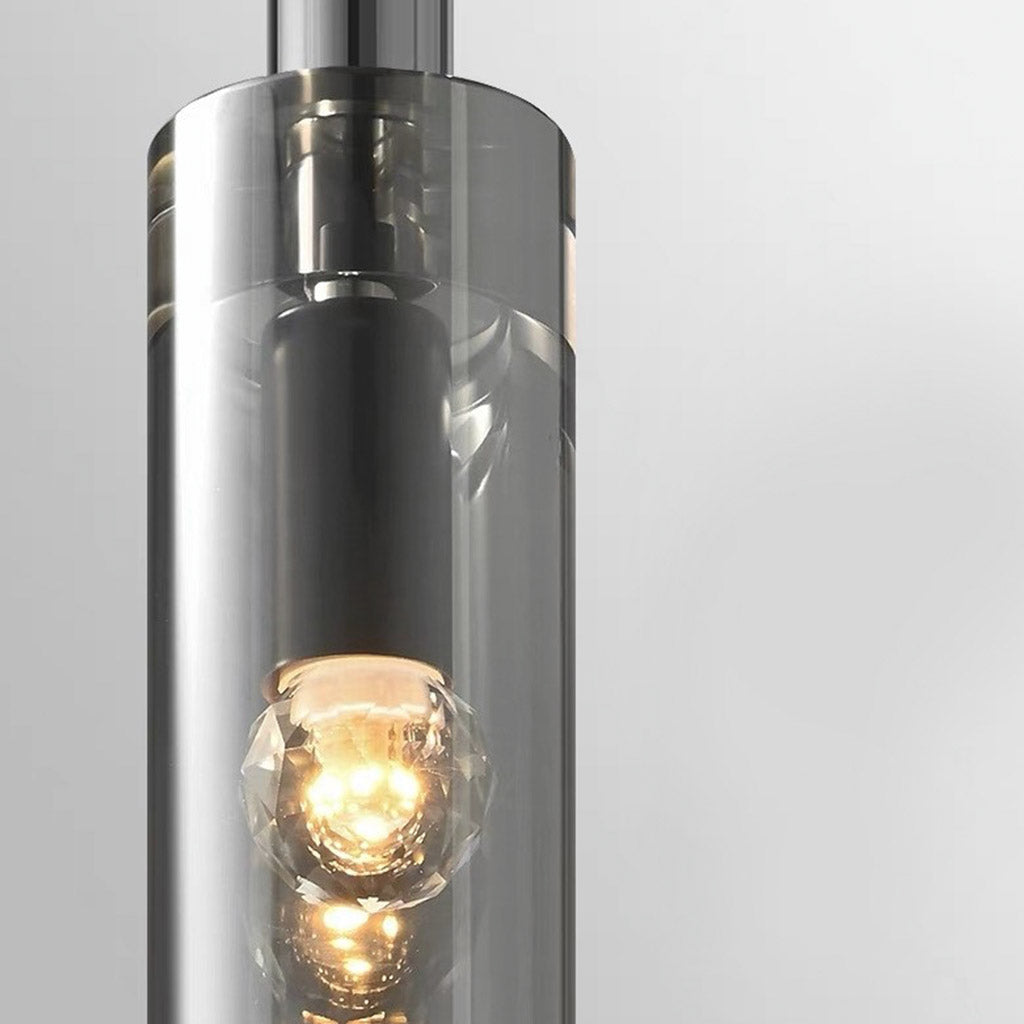 Suspension Minimaliste Élégante en Cristal de Cuivre, Noir