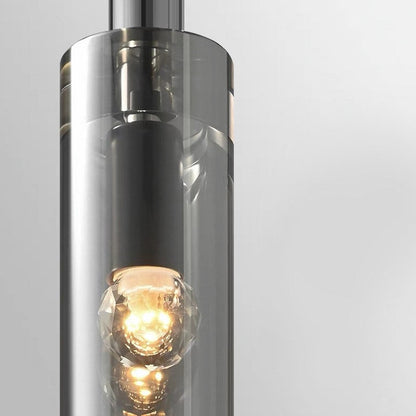 Suspension Minimaliste Élégante en Cristal de Cuivre, Noir