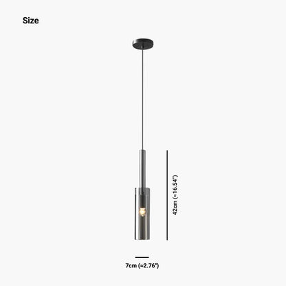 Suspension Minimaliste Élégante en Cristal de Cuivre, Noir