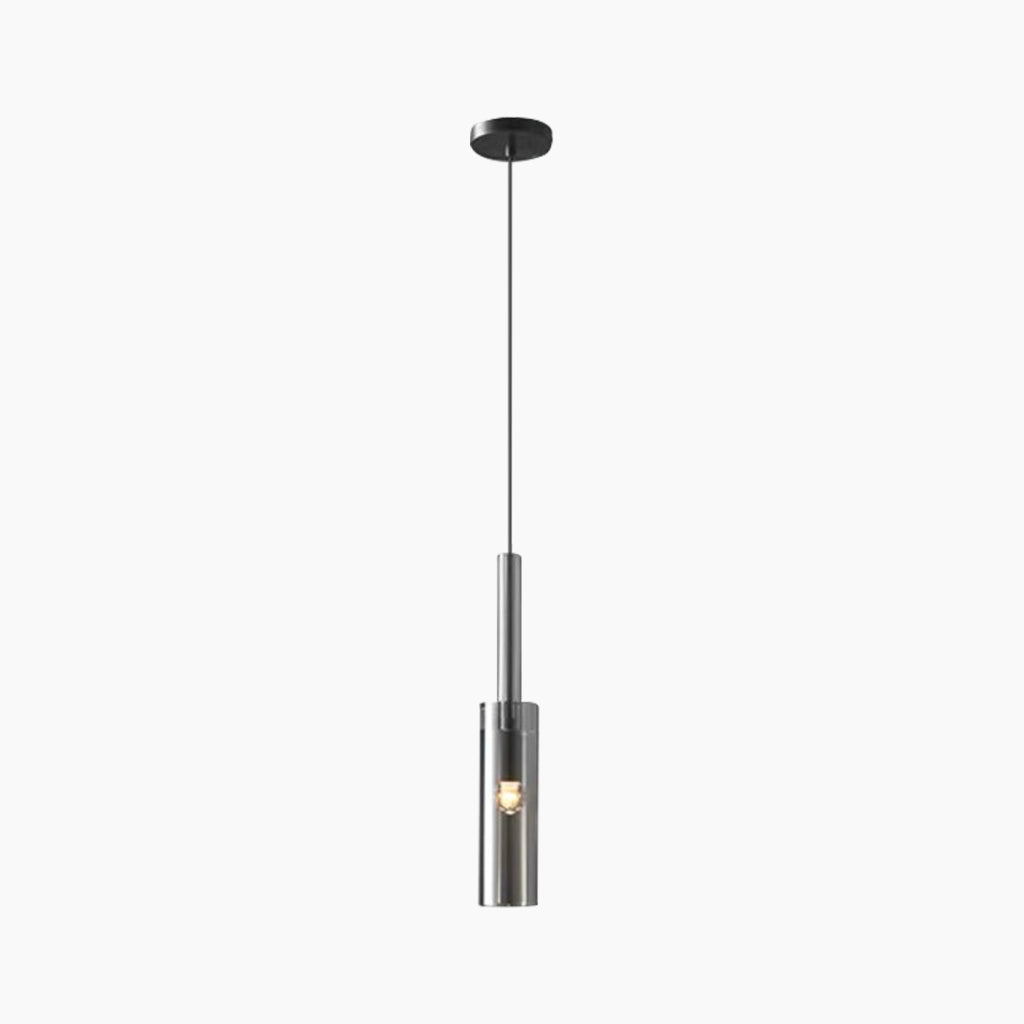 Suspension Minimaliste Élégante en Cristal de Cuivre, Noir