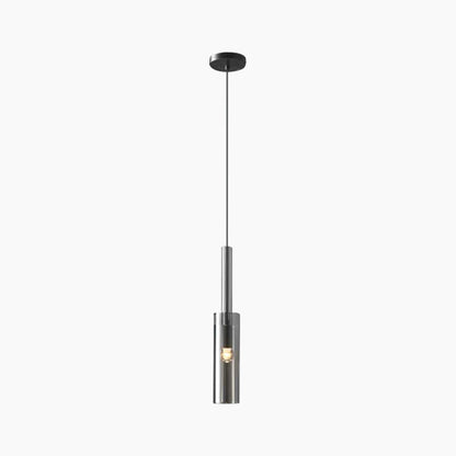 Suspension Minimaliste Élégante en Cristal de Cuivre, Noir