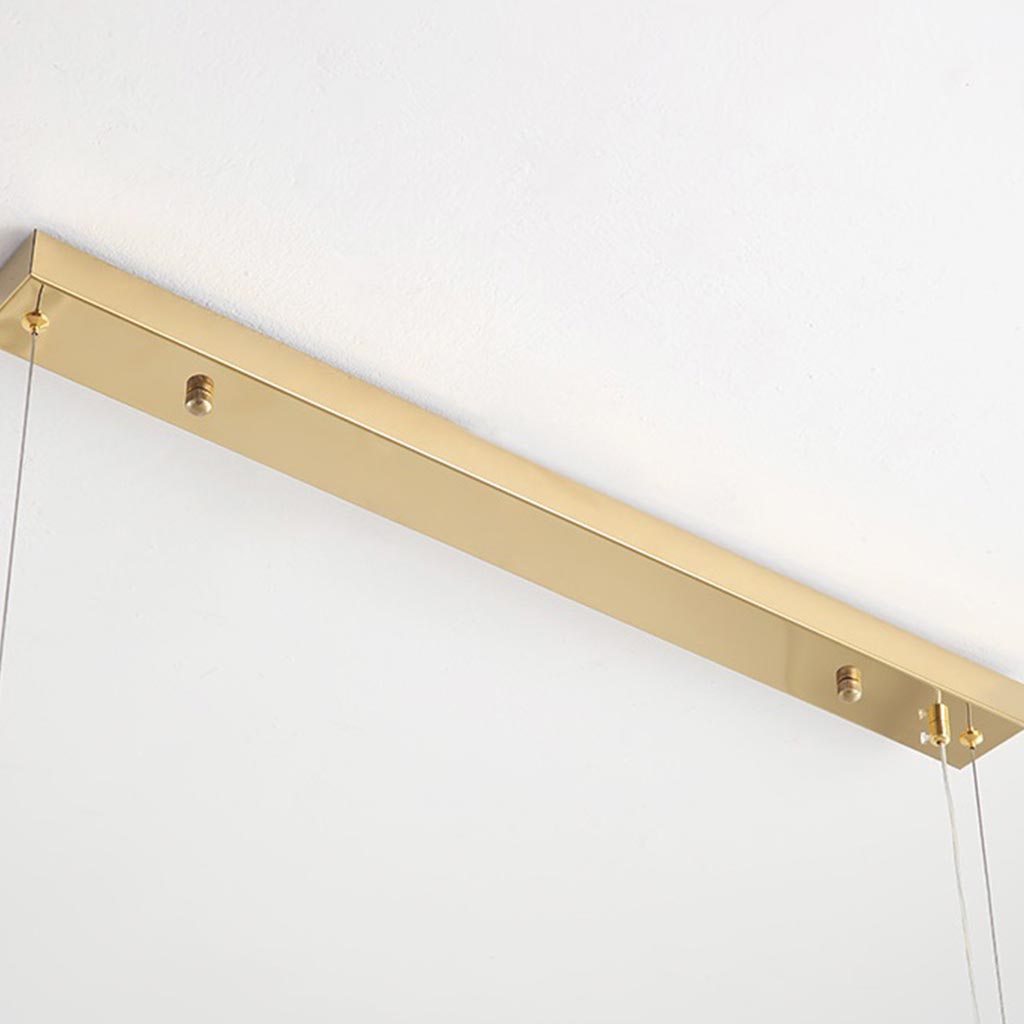 Suspension Moderne Salle à Manger Linéaire Cristal LED