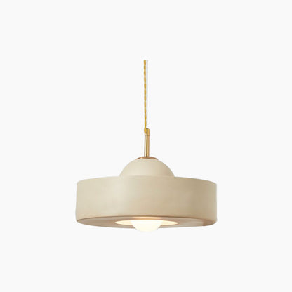 Suspension Nordic Cream Ronde Résine, 5 Couleurs