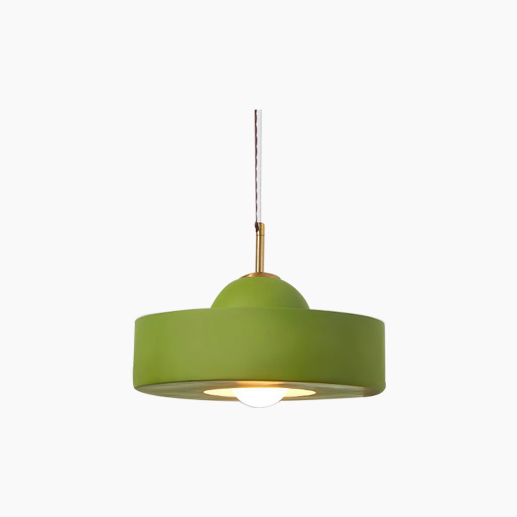 Suspension Nordic Cream Ronde Résine, 5 Couleurs