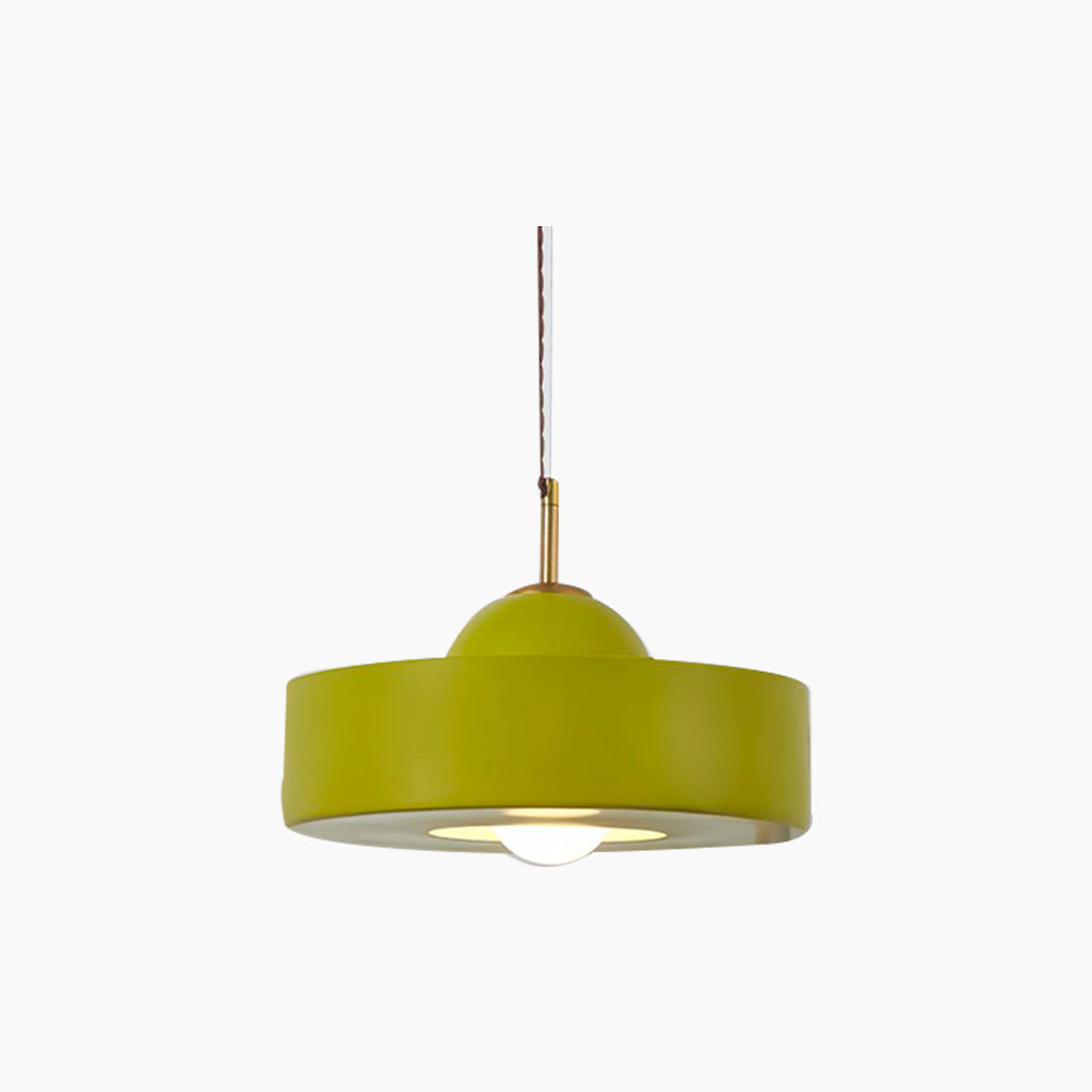 Suspension Nordic Cream Ronde Résine, 5 Couleurs