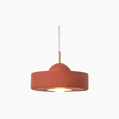 Suspension Nordic Cream Ronde Résine, 5 Couleurs