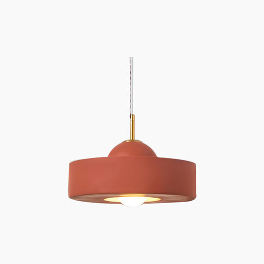 Suspension Nordic Cream Ronde Résine, 5 Couleurs