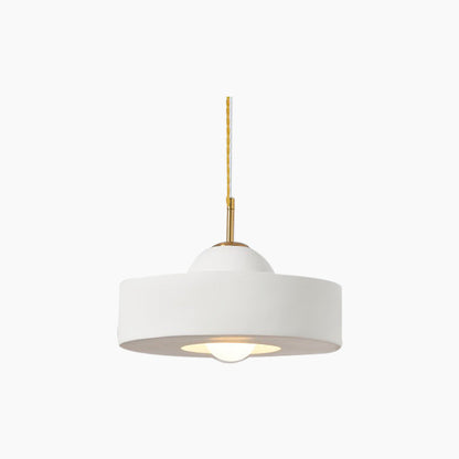 Suspension Nordic Cream Ronde Résine, 5 Couleurs