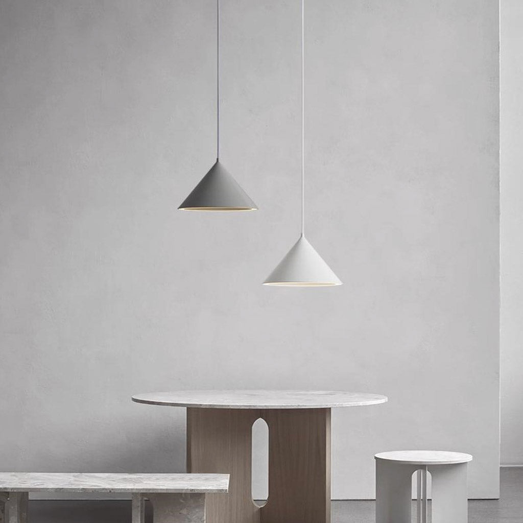 Suspension Nordique Simple Cône LED Multicolore