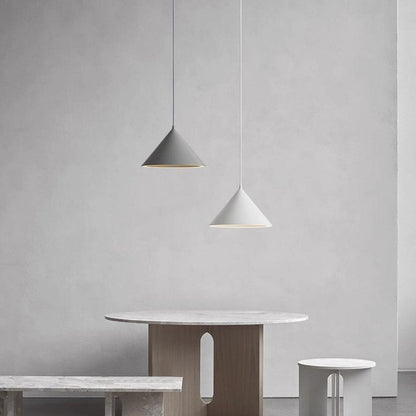 Suspension Nordique Simple Cône LED Multicolore