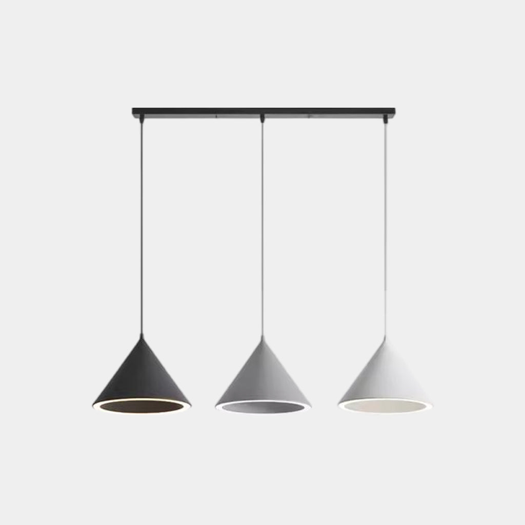 Suspension Nordique Simple Cône LED Multicolore