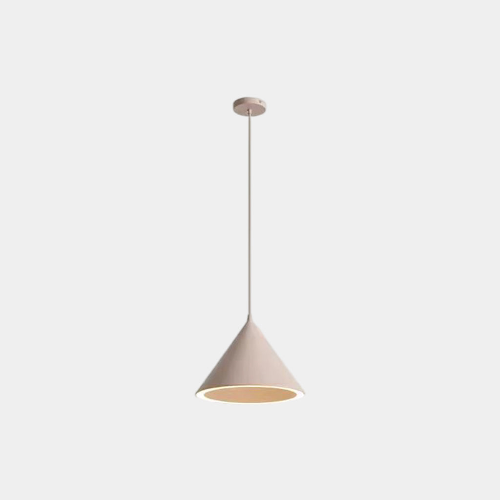 Suspension Nordique Simple Cône LED Multicolore