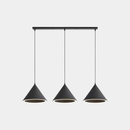 Suspension Nordique Simple Cône LED Multicolore