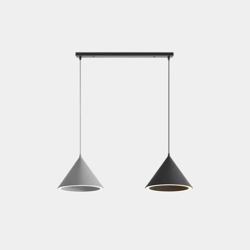 Suspension Nordique Simple Cône LED Multicolore