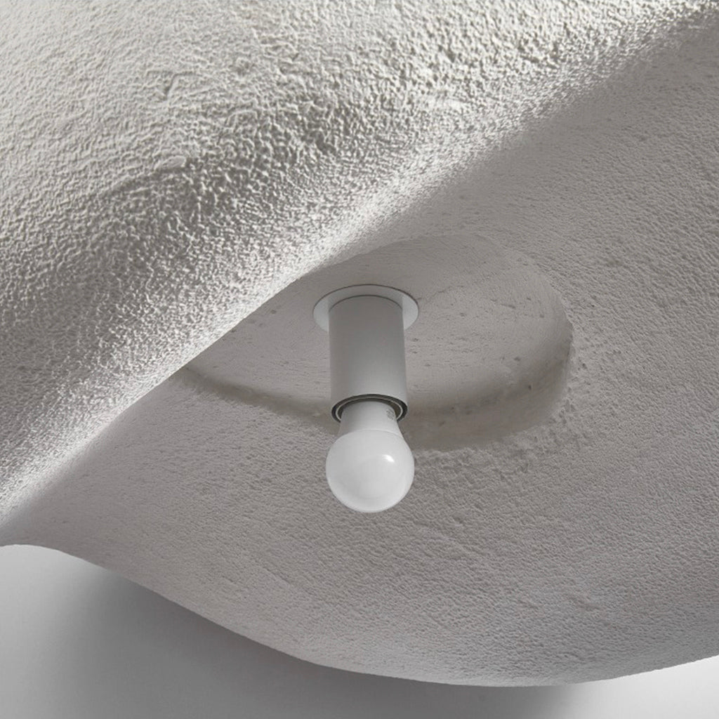 Suspension Simple Wabi-Sabi Fait Main, Blanc