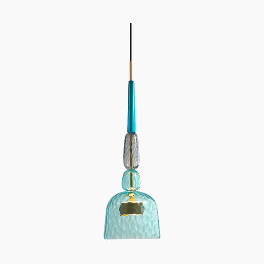 Suspension scandinave en vitrail coloré