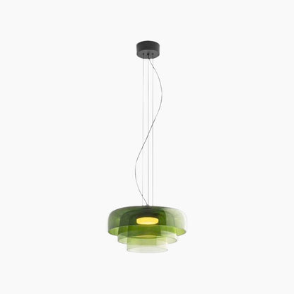 Suspension Scandinave en verre coloré LED