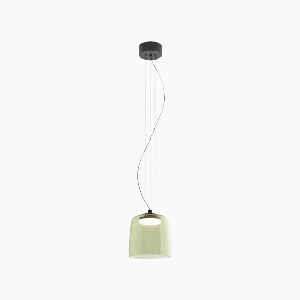 Suspension Scandinave en verre coloré LED