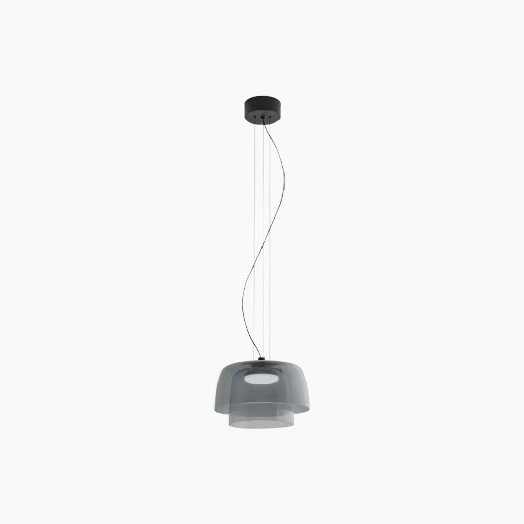 Suspension Scandinave en verre coloré LED