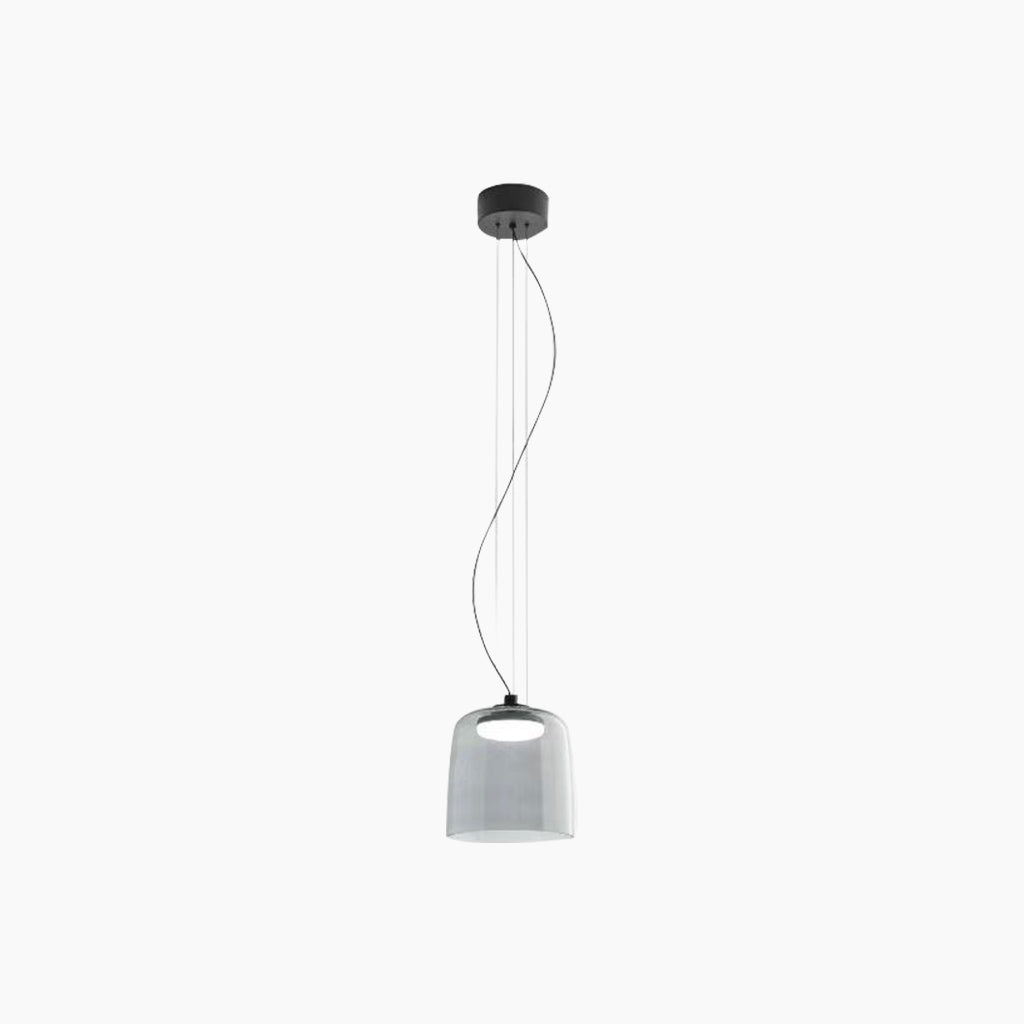 Suspension Scandinave en verre coloré LED