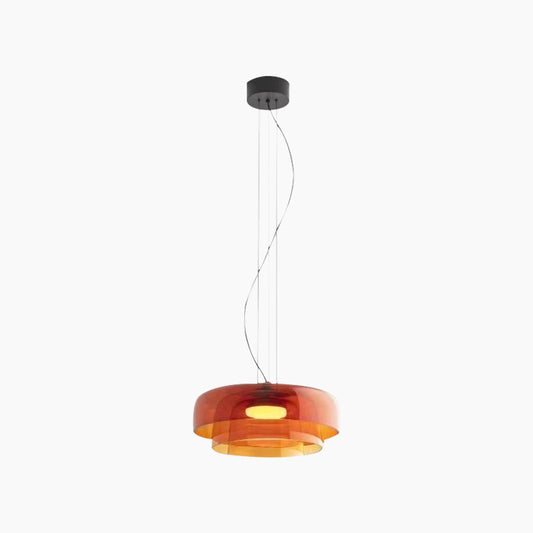Suspension Scandinave en verre coloré LED