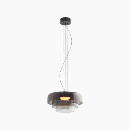 Suspension Scandinave en verre coloré LED