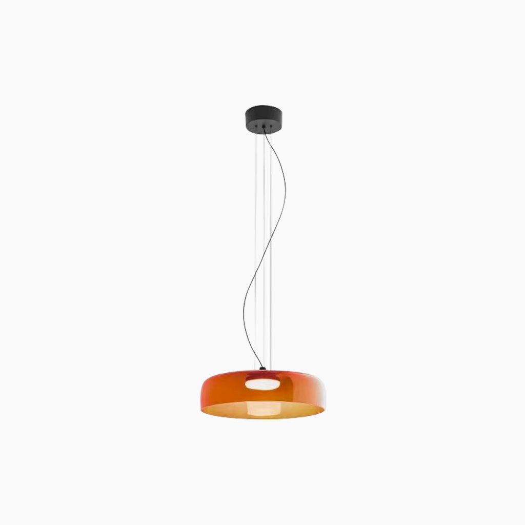 Suspension Scandinave en verre coloré LED