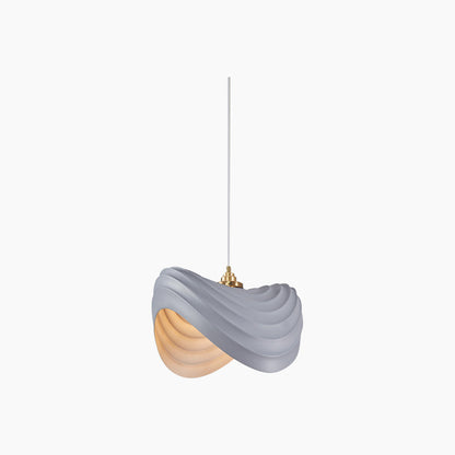 Suspension Unique Wabi-Sabi Couleur Crème, Résine