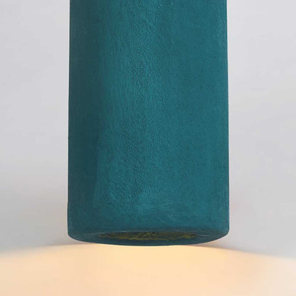 Suspension Minimaliste Wabi-Sabi Bouteille, Vert Foncé