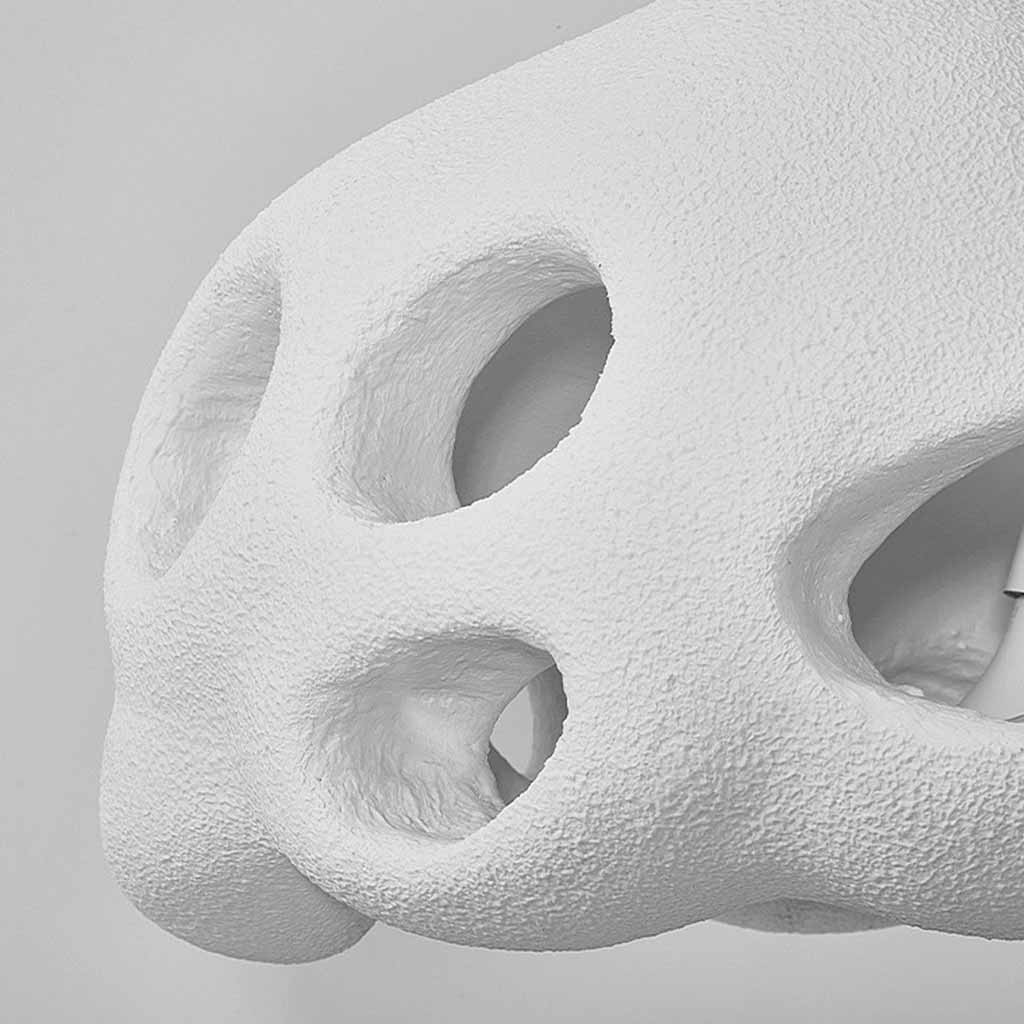 Suspension Minimaliste Wabi-Sabi en Béton Creux