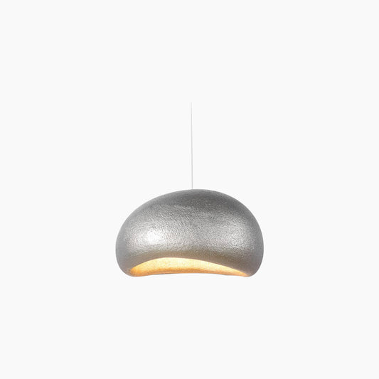 Suspension Japonaise Wabi-Sabi Cloud, Métal Argent/Noir