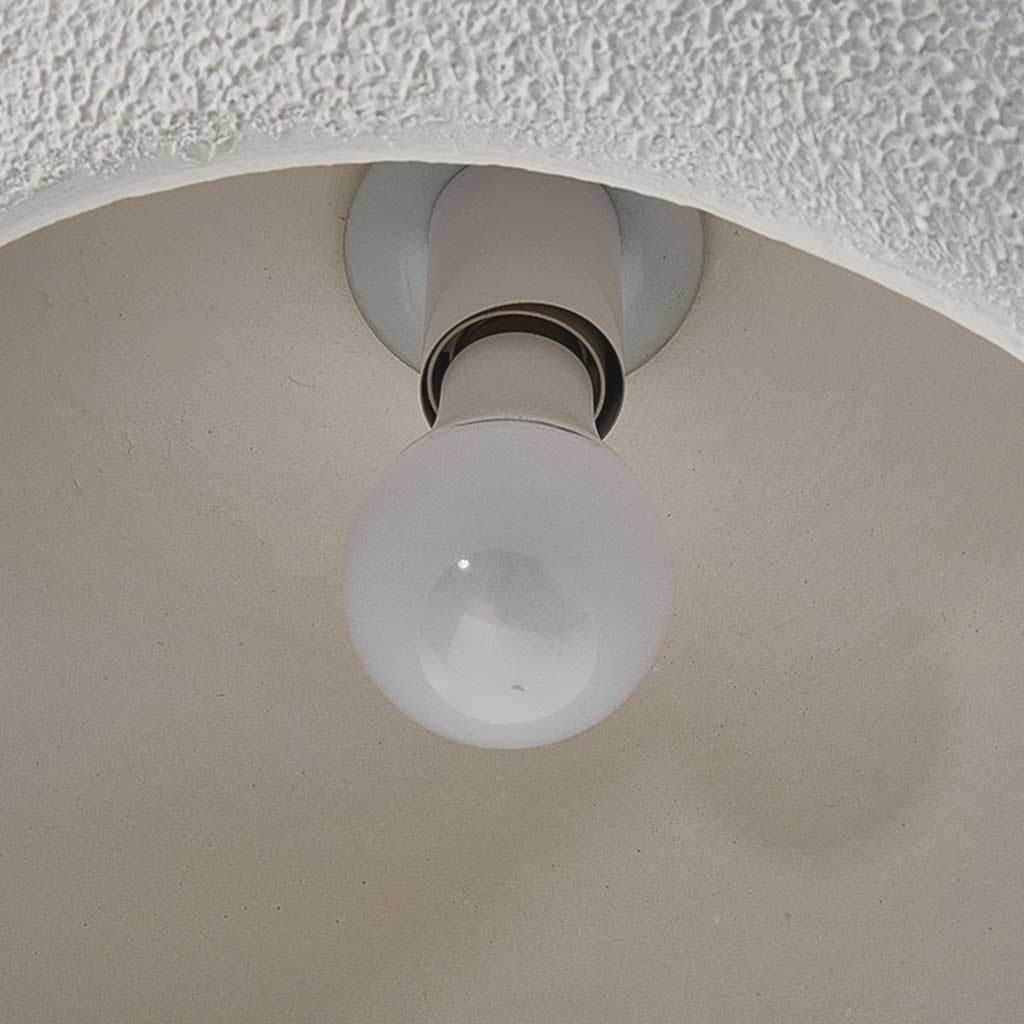 Suspension japonaise Wabi-Sabi forme irrégulière, blanc/beige
