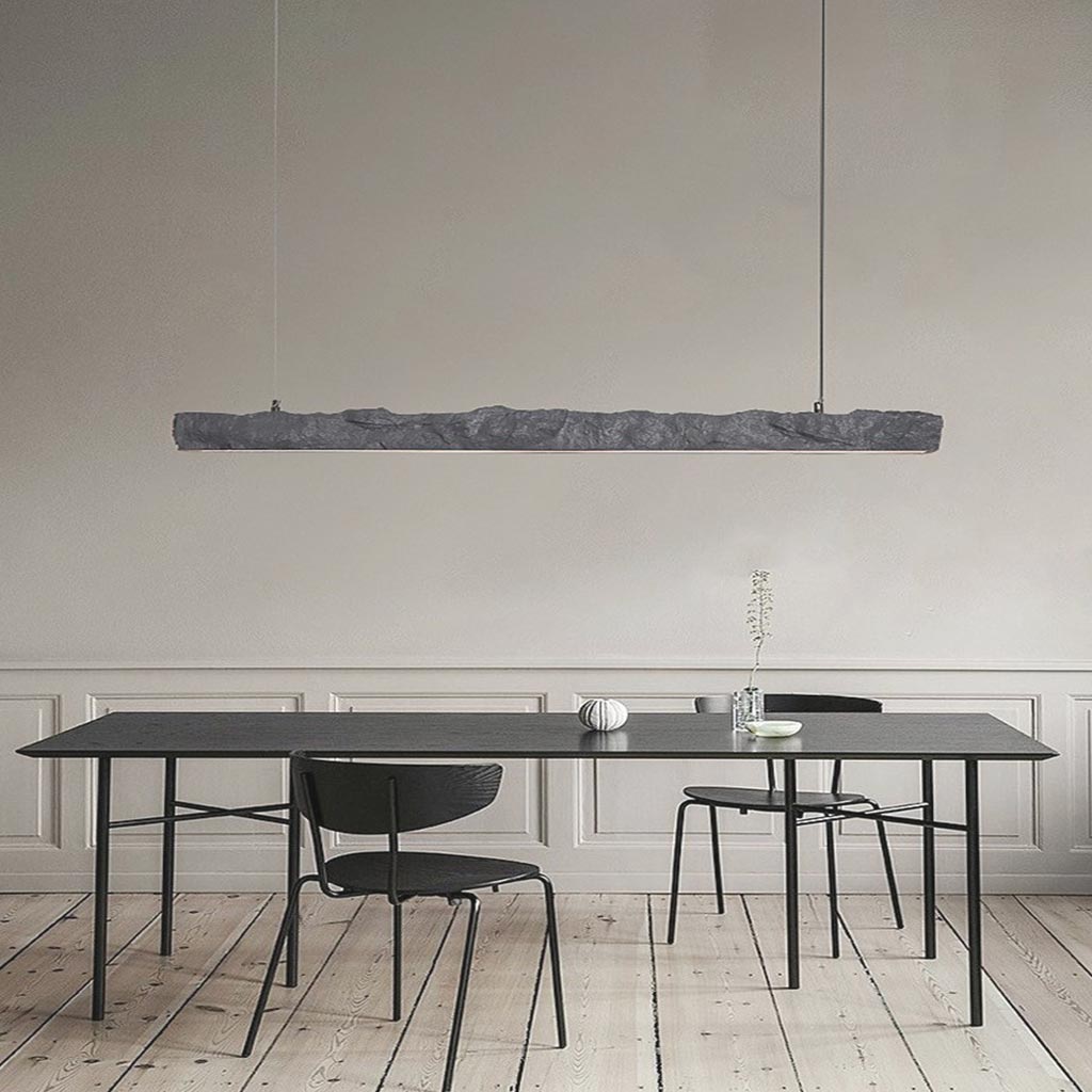 Suspension Moderne Wabi-Sabi Linéaire Strip LED, 3 Couleurs