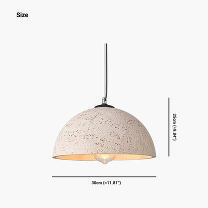 Suspension Minimaliste Wabi-Sabi Ronde Dôme, 5 Couleurs