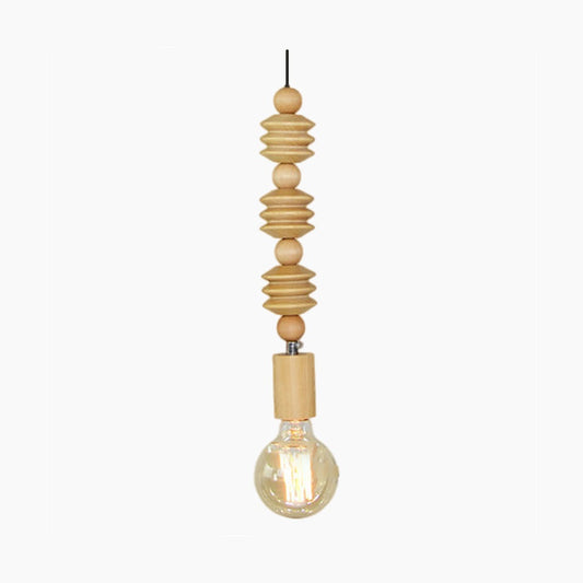 Suspension Créative en Perles en Bois Calabash