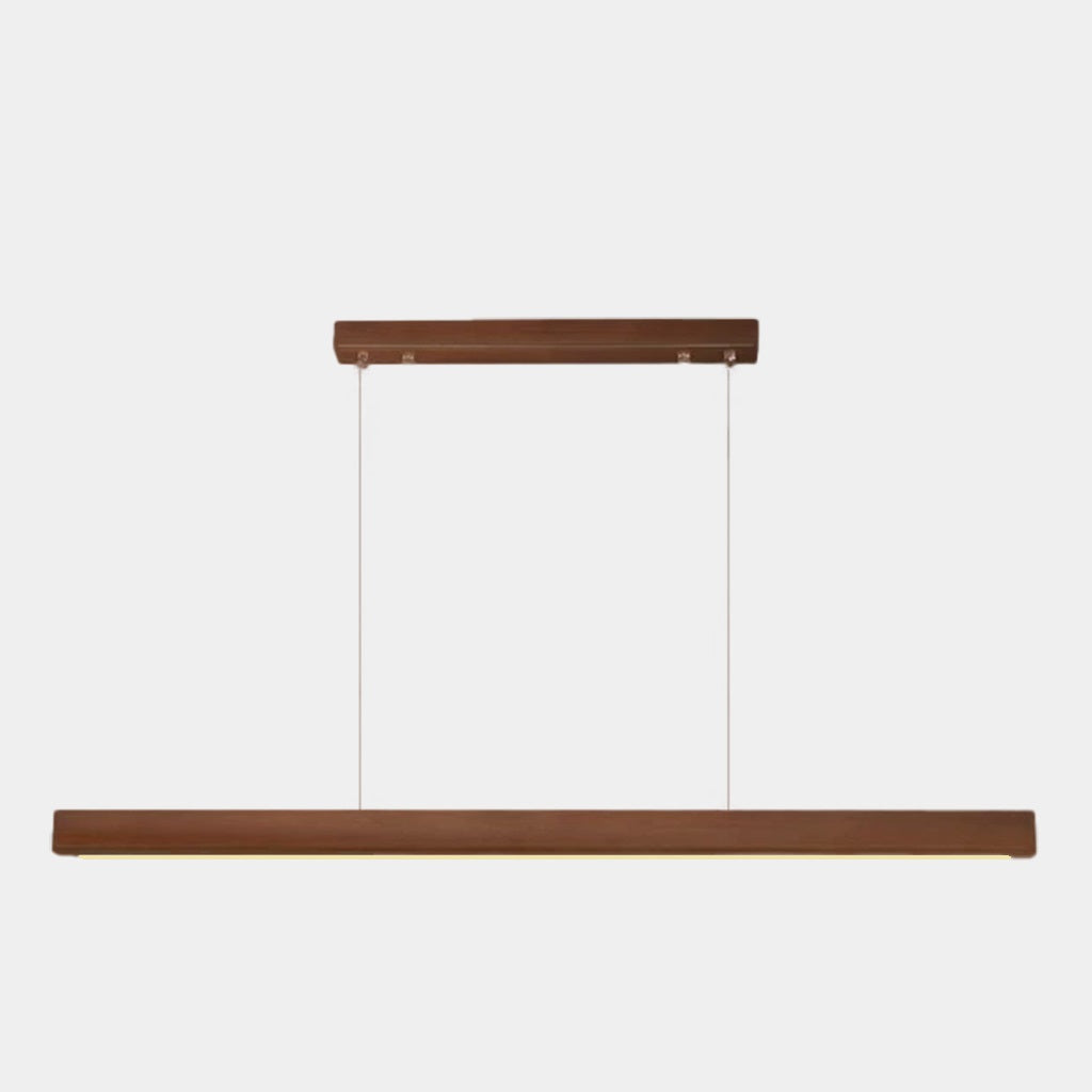 Suspension Moderne Minimaliste Linéaire, Bois