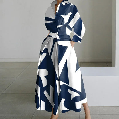 Rosiena | Draped evening dress with V-neckline for women