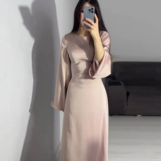 Luciena | Robe à col rond pour femmes