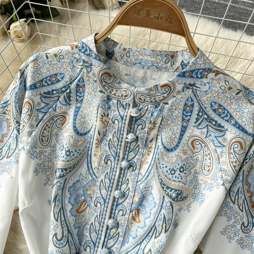 Petrin | Women's Dress with Floral Pattern and Belt
