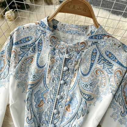 Petrin | Women's Dress with Floral Pattern and Belt