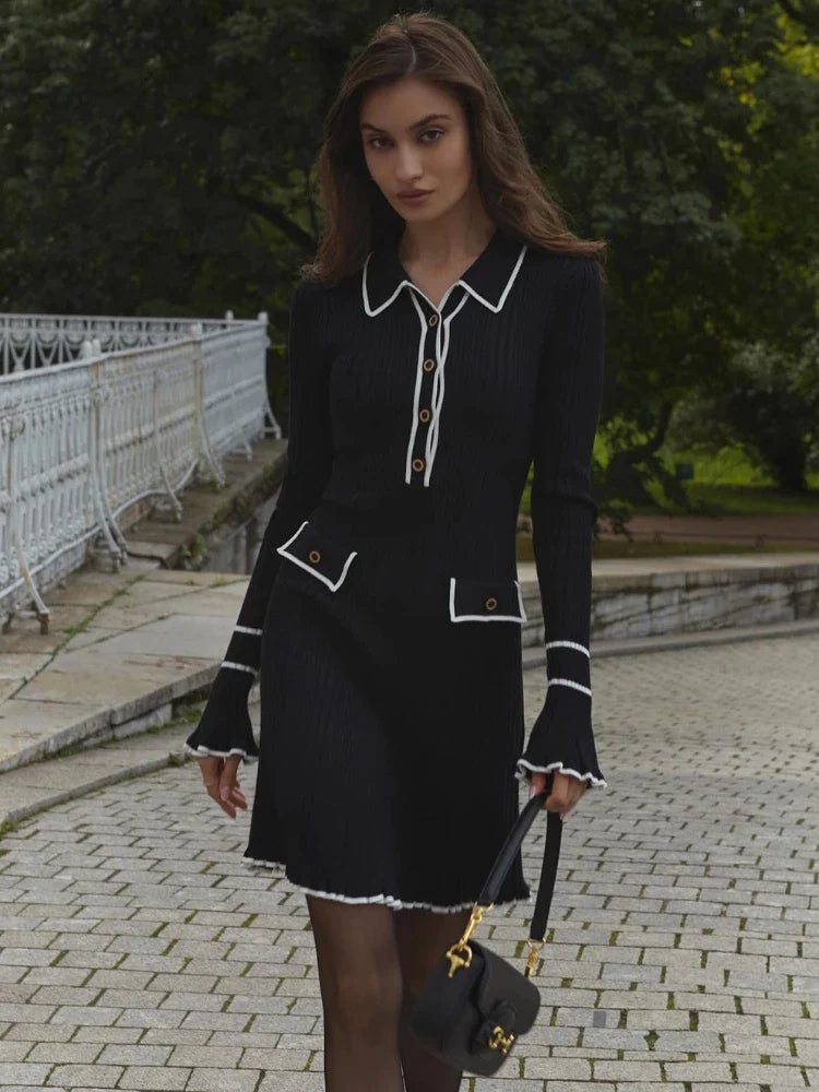 Damar | Robe maxi à taille haute et volants pour femmes