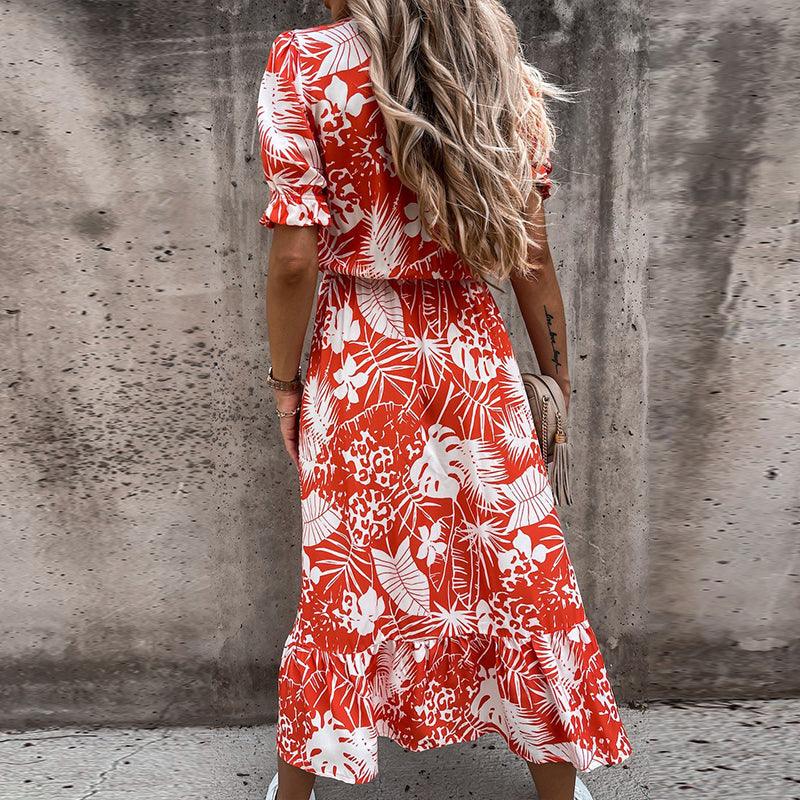 Zoey | Robe à motif floral avec fente
