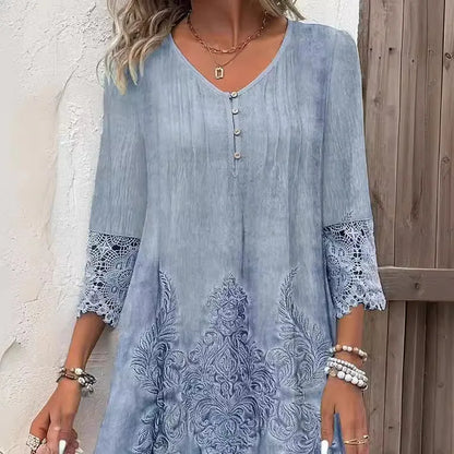 Candace | Robe élégante et décontractée à décolleté en V pour femmes