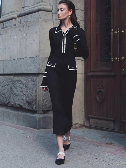 Damar | Maxi dress with high waist and ruffles for women