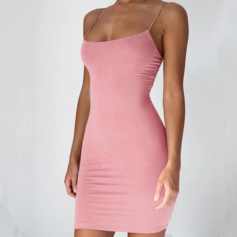 Evelin | Robe Mini à Bretelles Pour Femmes