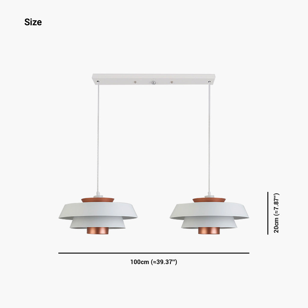 Suspension Cool Nordic Scandinave 3 couches, aluminium