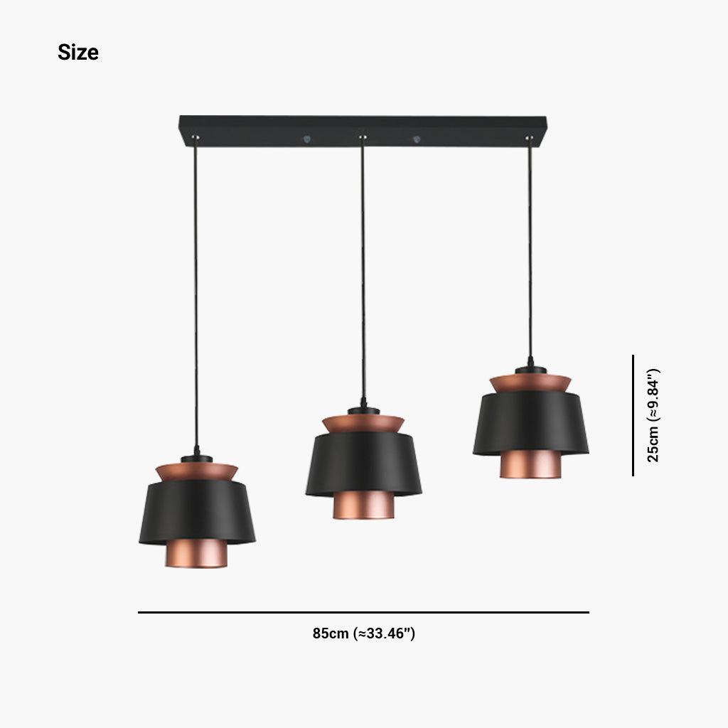 Suspension Cool Nordic Scandinave 3 couches, aluminium